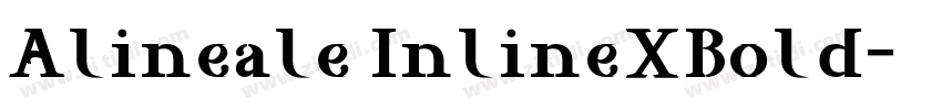 Alineale InlineXBold字体转换